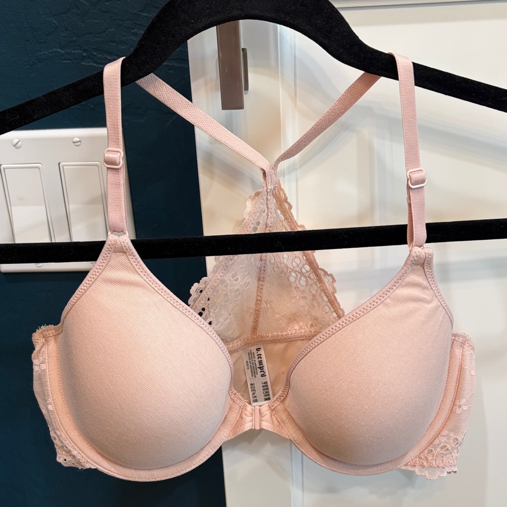 Wacoal “b.tempt’d” pink underwire bra